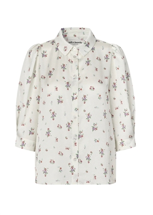 Bono flower skjorte Creme Lolys Laundry 